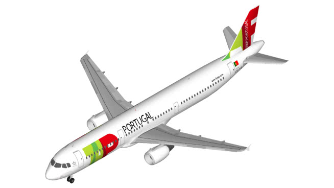 TAP葡萄牙|草图大师模型下载空客A321 飞机 第1张