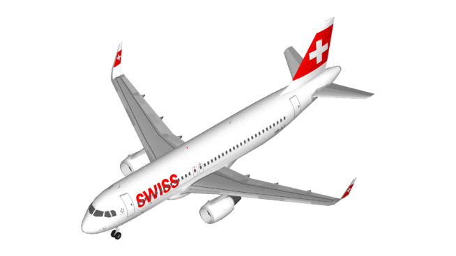 瑞士空客A320鲨 飞机 第1张