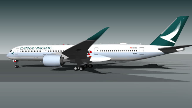 国泰航空公司空中客车A350-941 B-LRA(新制服
