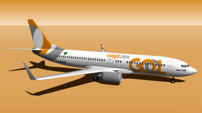 Gol航空的波音737 -智能8eh | su模型（ER）的新标志 飞机 第1张