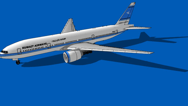 Kuwait Airways（KAC）Boeing 777-269ER | su模型 飞机 第1张