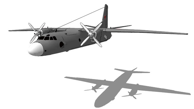 Aircraft - Antonov An-26 „Curl“|草图大师模型下载 飞机 第1张