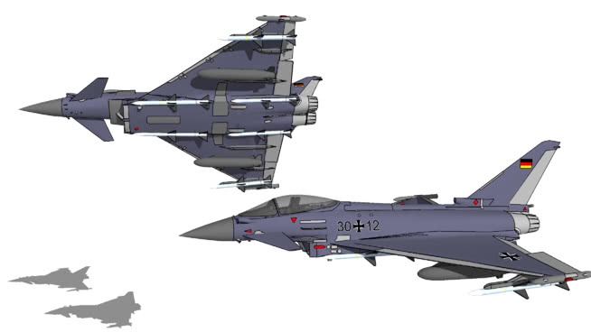 飞机- Eurofighter Typhoon苏苏 飞机 第1张