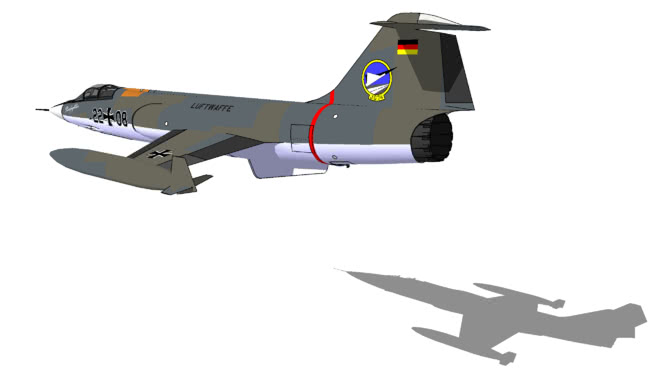 飞机-洛克希德F104G星际战斗机“JG 74 StxCoup” 飞机 第1张