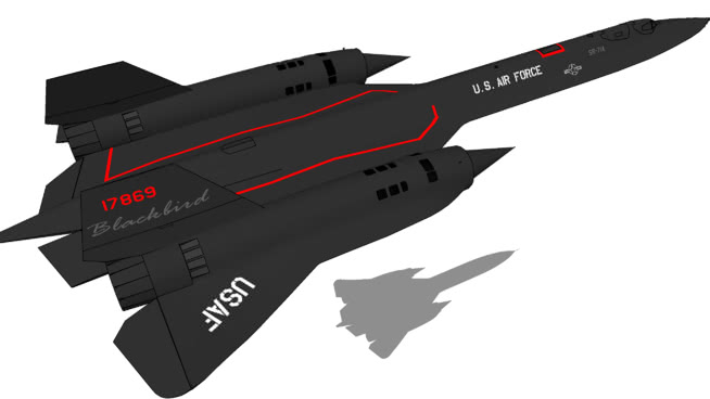 飞机-洛克希德SR 71A黑鸟公司 飞机 第1张