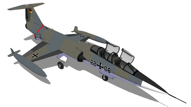 飞机-洛克希德TF-104G“星际战斗机” 飞机 第1张
