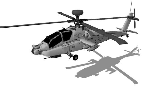 波音AH-64 D Apache长弓SKP 飞机 第1张