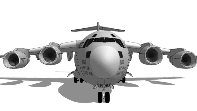 波音C-17全球霸王III | skp下载 飞机 第1张
