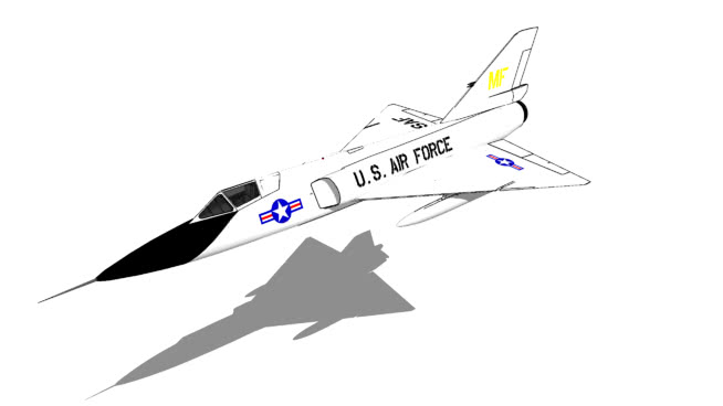 Convair F-106A „Delta Dart“|草图大师模型下载 飞机 第1张
