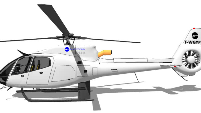 欧洲直升机公司EC－130 | sketchup模型库 飞机 第1张