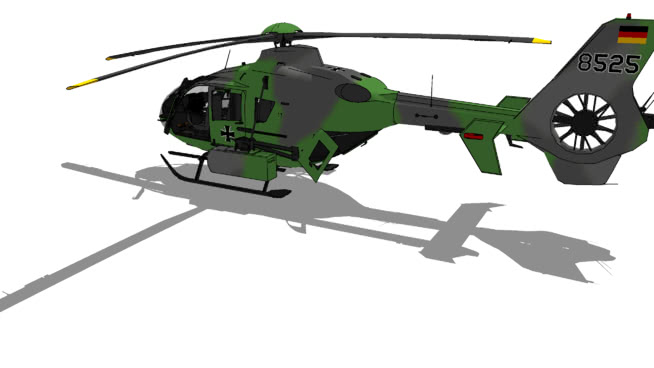 EC-635欧洲直升机公司| sketchup模型库 飞机 第1张