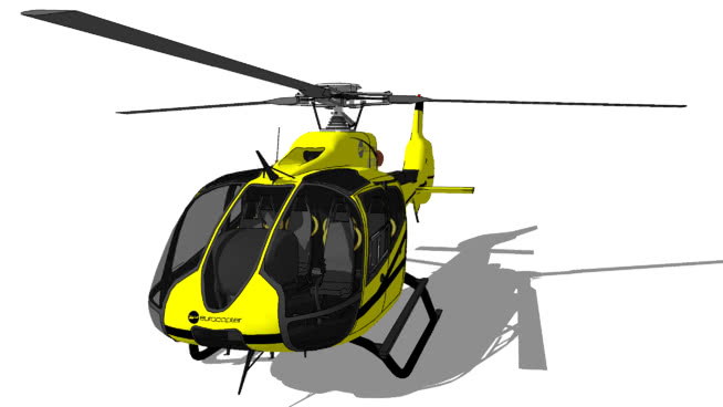 欧洲直升机公司EC－130 | sketchup模型下载 飞机 第1张