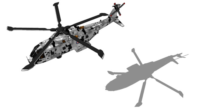 Merlin HC3|草图大师模型下载 飞机 第1张