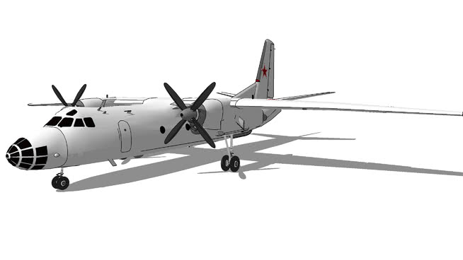 飞机30架Antonov安„clank | sketchup模型下载” 飞机 第1张