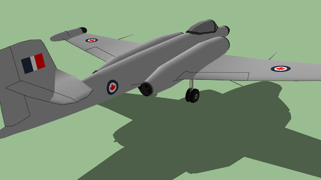 加拿大Avro 100 cannuck | skp下载CF 飞机 第1张