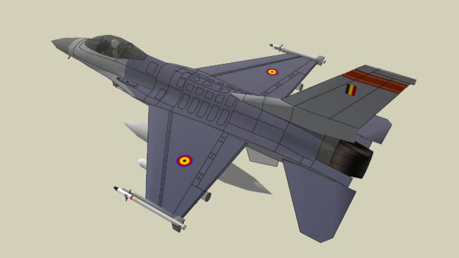 比利时空军通用F-16战斗机战斗机 飞机 第1张
