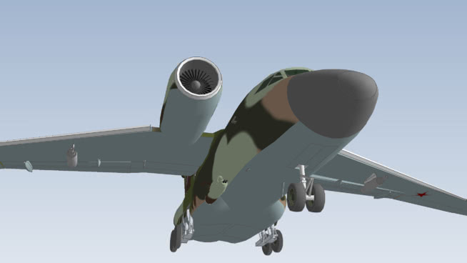 Antonov安74p煤车| sketchup模型库 飞机 第1张