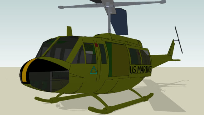贝尔：UH-1-Hue-美国海军陆战队苏苏 飞机 第1张