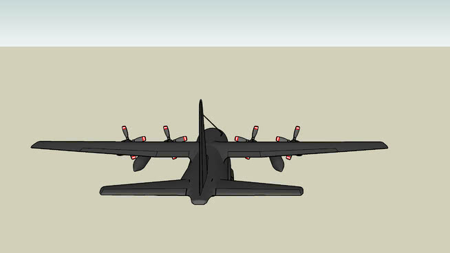 C130|草图大师模型下载 飞机 第1张