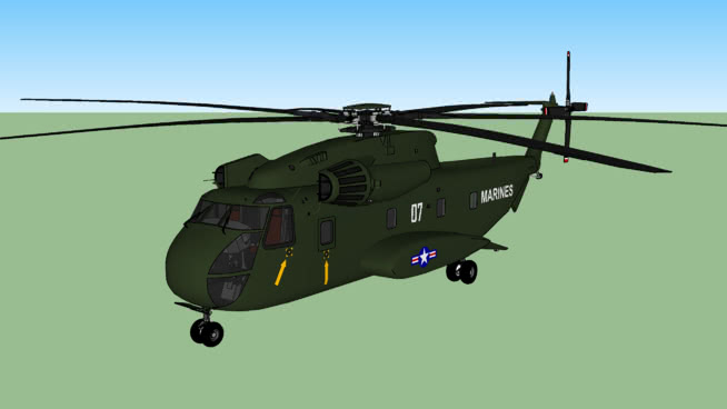 美国海军陆战队的CH - 53 | su模型（1967年版） 飞机 第1张