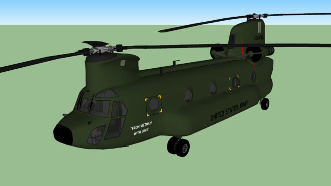 波音CH-47奇努克部队运载器（1962-1975） 飞机 第1张
