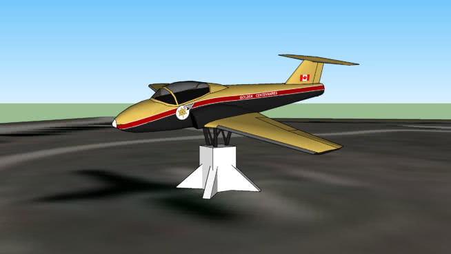 Canadair CT-114 Tutor|草图大师模型下载 飞机 第1张