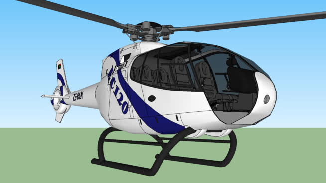 EC120 | sketchup模型库 飞机 第1张