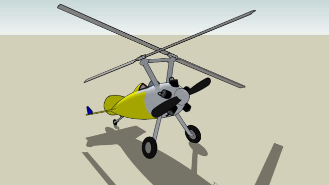 Bushman Autogyro（黄色纹理） 飞机 第1张