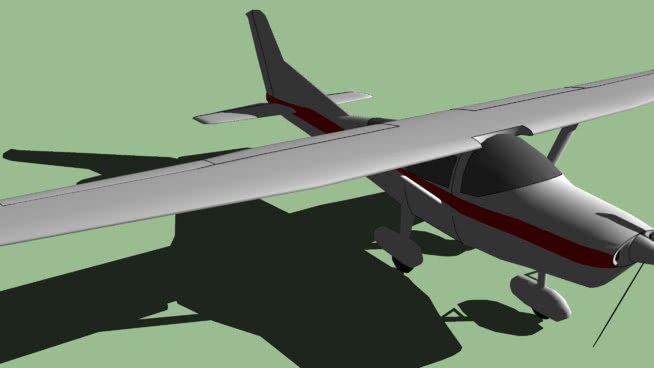 该| sketchup模型下载塞斯纳182 飞机 第1张