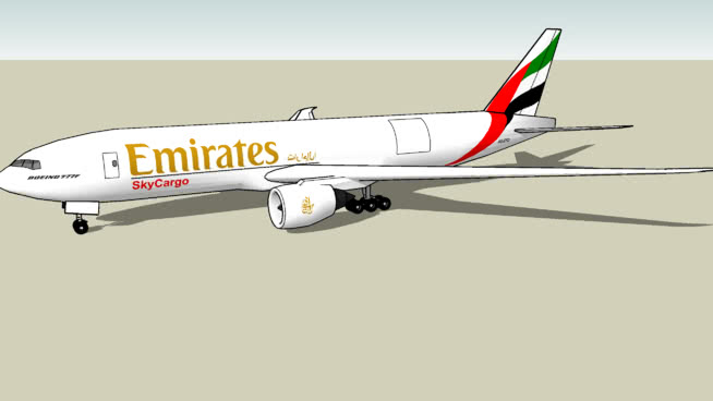 阿联酋航空货运公司波音77至200英尺 飞机 第1张