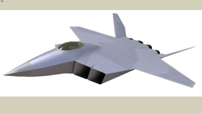 的F - 24 | sketchup模型库秃鹰 飞机 第1张