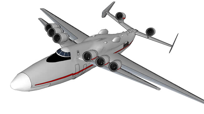EZ-5 Erkanoflot|草图大师模型下载 飞机 第1张