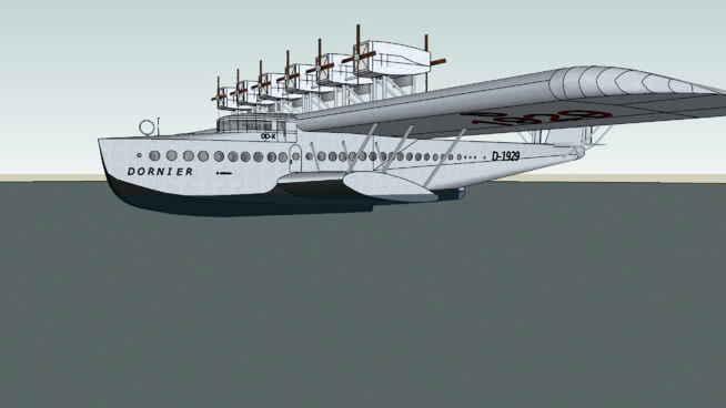 飞艇“Dornier DoX”苏苏 飞机 第1张