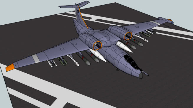 格鲁曼公司6pmr信天翁反海事patrolu002fattack飞机| sketchup模型下载 飞机 第1张