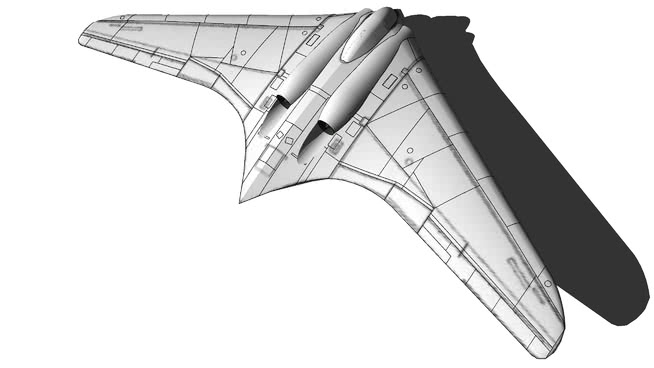 我sketchup模型库在制品|霍滕229 飞机 第1张