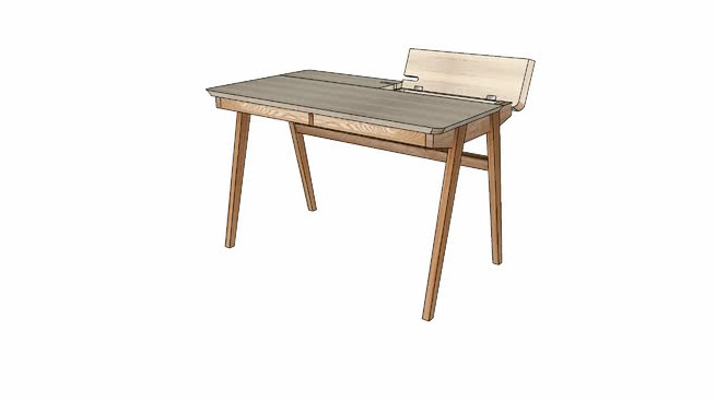 室内家具-桌子模型-编号453772 sketchup室内模型下载 第1张