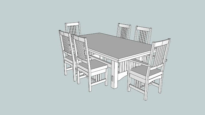 任务桌椅设置最终版Willie Sandry设计 sketchup室内模型下载 第1张