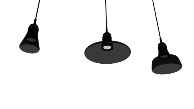 吊灯-室内灯具-su模型编号457171 灯具 第1张
