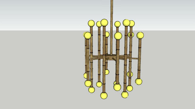 吊灯室内灯具-草图大师模型下载编号459622 灯具 第1张